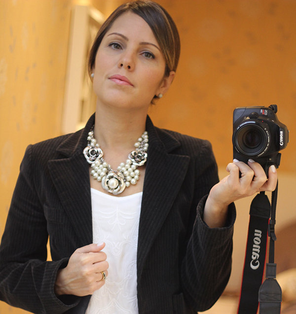 Colar para usar com blazer